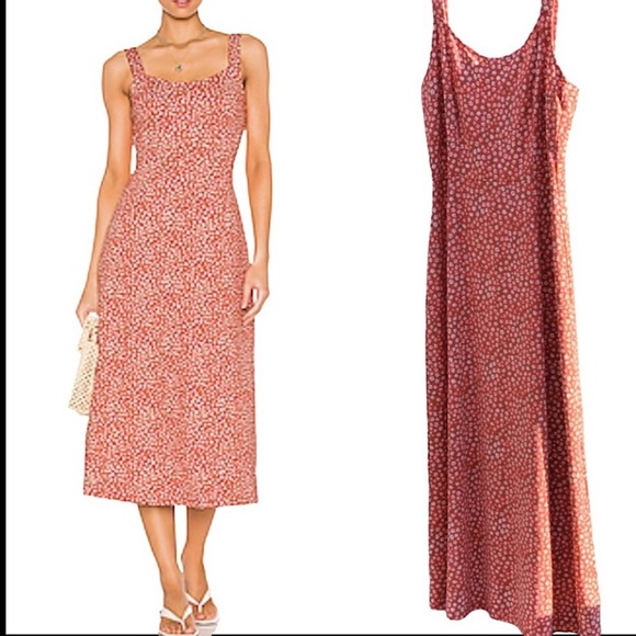 LAST Free People Tie Back Lorelai Daisy Midi NWT - Picture 5 of 12